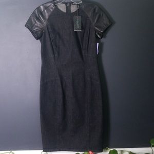 NWT Ralph Laurn Jean & Lamb Leather Dress Size 6